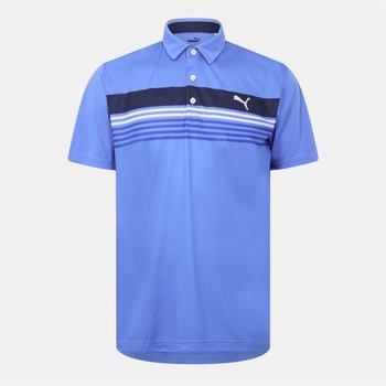 Image 1 of PUMA Блуза с яка Puma Men's Short-Sleeve Performance Polo Shirt - Blue/Navy
