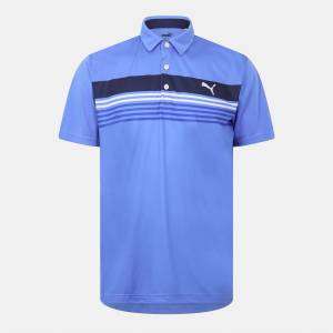 PUMA Блуза с яка Puma Men's Short-Sleeve Performance Polo Shirt - Blue/Navy
