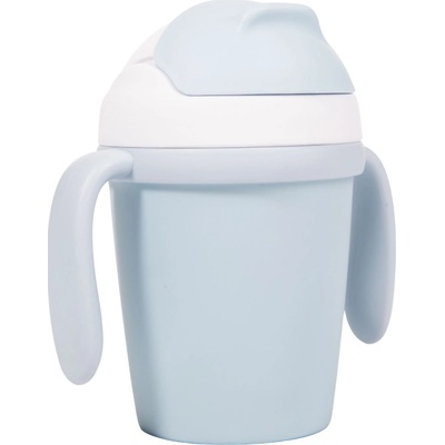 Bo Jungle hrníček se slámkou CPLA Blue 250 ml