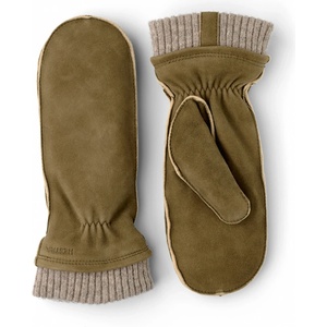 Hestra Дамски ръкавици Hestra Women's Nora Chamois Mitt Gloves - Loden - размер 6 (EU) (202-4278-0211)