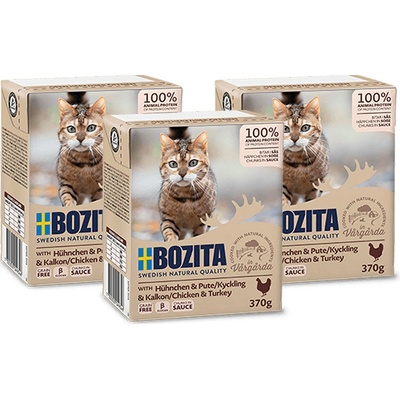 BOZITA Cat Chicken Turkey 3 x 370 g