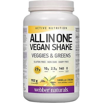 Webber Naturals All in One Vegan Shake [702 грама] Ванилия