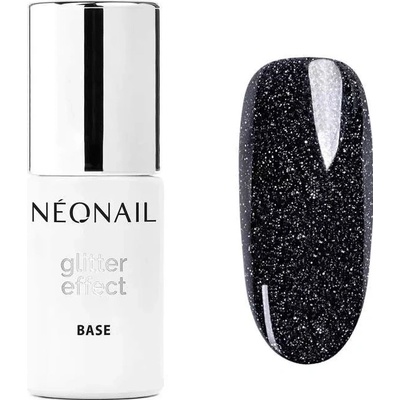 NeoNail báza Glitter effect Black Shine 7,2 ml