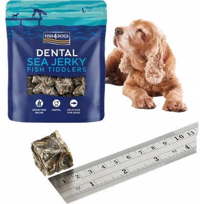 FISH4DOGS Dentálne maškrty morská ryba rybičky 115 g
