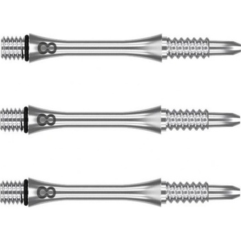 Target 8 Flight Slim, titanium, dlhé 33mm
