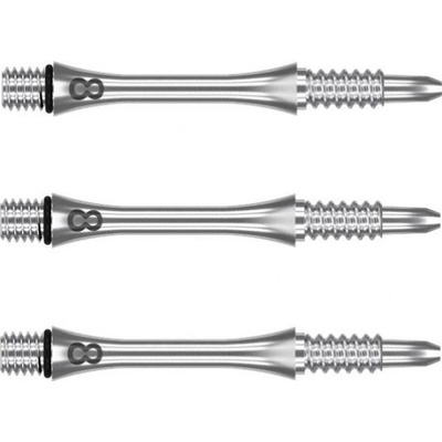 Target 8 Flight Slim, titanium, dlhé 33mm