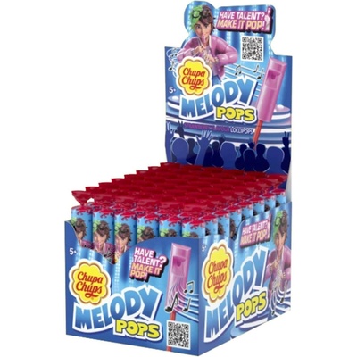 Chupa Chups Melody pops s jahodovou příchutí 15 g