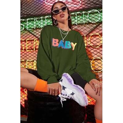 Madmext Дамски суитчър mg791 - Каки 289856 (289856_Хаки)