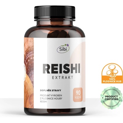 Sibi Reishi extrakt 500 mg 90 kapslí