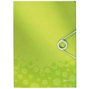 Leitz Wow Cardboard Laminated Briefcase with Eraser on Corners Green (10K038D)