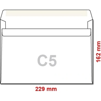 Poštové obálky C5 samolepiace, 25 ks
