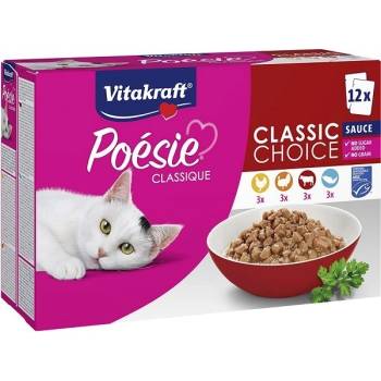 Vitakraft Cat Poésie Classique classic mix druhov v omáčke 12 x 85 g