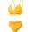 Speedo Бански костюм Speedo Women's Banded Tri Fold Two Piece Swimsuit - Yellow