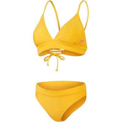 Speedo Бански костюм Speedo Women's Banded Tri Fold Two Piece Swimsuit - Yellow