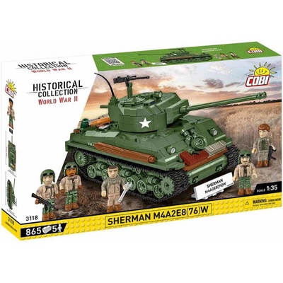 COBI 3118 - World War II Americký střední tank Sherman M4A2E8 1:35 – Zbozi.Blesk.cz
