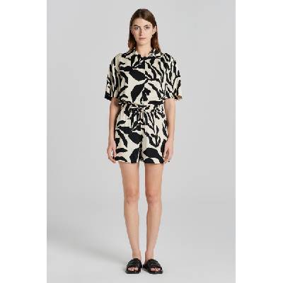 ŠORTKY GANT REL PALM PRINT PULL ON SHORTS SOFT OAT
