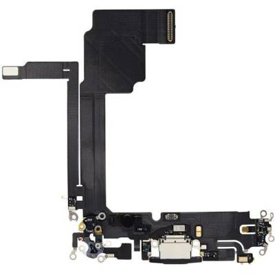 AppleKing nabíjecí a audio flex konektor pro iPhone 15 Pro Max - černý titan