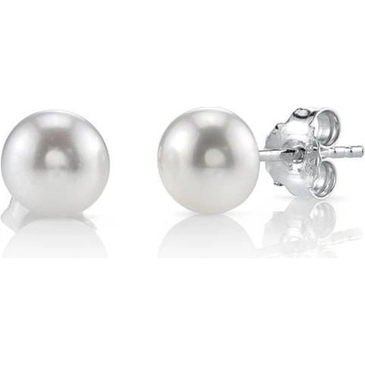 Eppi nadčasové strieborné náušnice s perlami Dymphna E32101