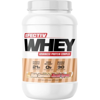 EFECTIV Nutrition Efectiv Whey | Advanced Protein Complex [900 грама] Бял шоколад с бисквити