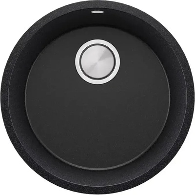 Твоят Стил Графит кръгла кухненска мивка за вграждане под плот Валета 50 460x460 мм