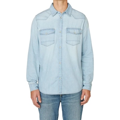 Риза с дълъг ръкав Pepe jeans Denim Regular long sleeve shirt - Blue (Denim 2A0)