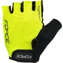 Cyklistické rukavice Force Terry SF fluo-yellow