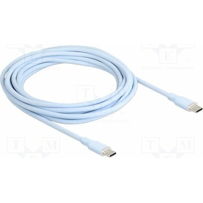 Delock 81236 USB 2.0 USB C vidlice z obou stran zlacený 4m modrý