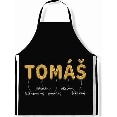 IMPAR Zástěra Mužská jména Gold Tomáš