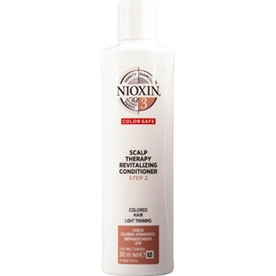 Nioxin System 3 ľahký kondicionér pre počiatočné mierne rednutie jemných chemicky ošetrených vlasov Scalp Revitaliser Conditioner Fine Hair Normal to Thin-Looking Chemically Treated 300 ml