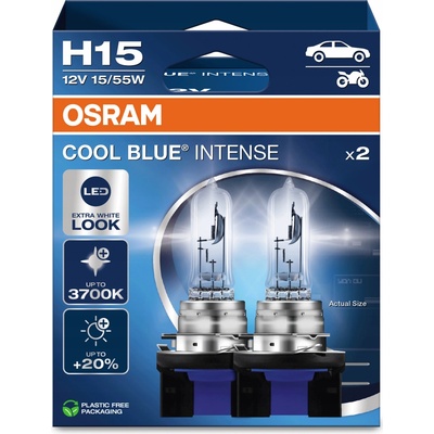 Osram Cool Blue Intense H15 PGJ23t-1 12V 55/15W