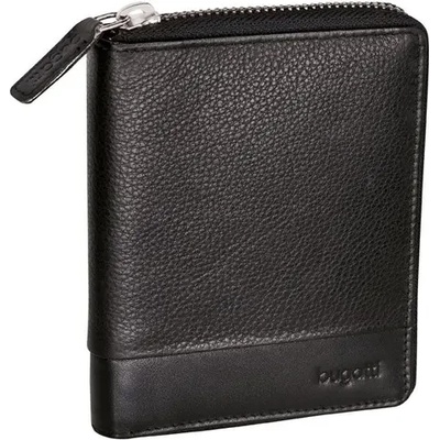 Bugatti Кожен портфейл Bugatti Atlanta вертикален, с цип, черен (49 3207 01)