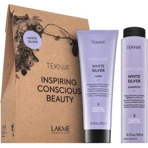 Lakmé Teknia White Silver Pack Шампоан + Маска за платинено руса и сива коса 300 ml + 250 ml