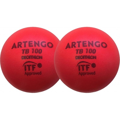 ARTENGO PĚNOVÉ TENISOVÉ MÍČKY TB100 ČERVENÝ 2 KS