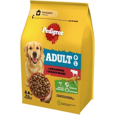 Pedigree adult s hovězím masem a zeleninou 2,6 kg
