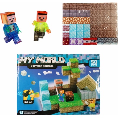 Toybit Magnetická stavebnice Minecraft Diamond world 50ks