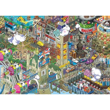 Image 1 of Heye - Puzzle eBoy: Pixorama: London Quest - 1 000 piese