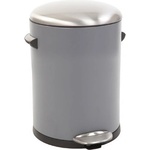 EKO-Europe Кош за отпадъци EKO BELLE DELUXE с педал (5 л) - сив (EKO 921705 - Grey)