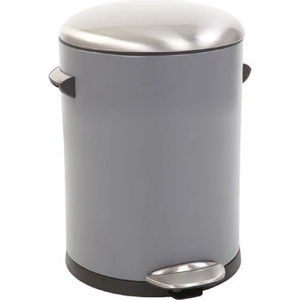 EKO-Europe Кош за отпадъци EKO BELLE DELUXE с педал (5 л) - сив (EKO 921705 - Grey)