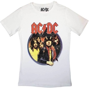 AC/DC Highway To Hell Circle White L Дамски Риза (ACDCTS104LW03)