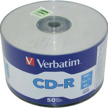Verbatim Диск CD-R Verbatim 52X 700MB DLP EP ОП. 50