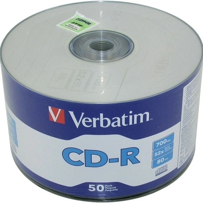 Verbatim Диск CD-R Verbatim 52X 700MB DLP EP ОП. 50