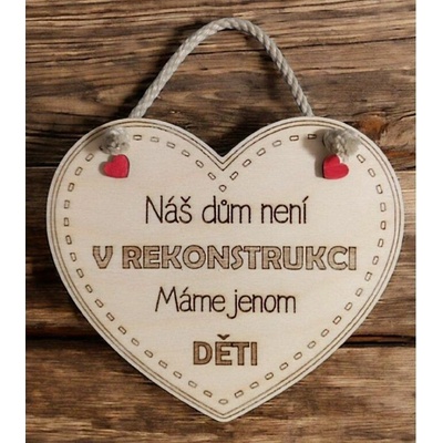 Dekorace z Řečice Dekorační závěsné srdce 15cm♥️