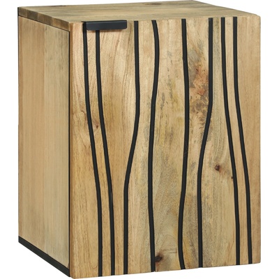 vidaXL Шкаф за мивка в баня Кафяво 38 x 33, 5 x 48 см Инженерно дърво (4017956)