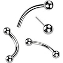Šperky4U PUSH IN piercing k do obočí titan TIT1375-1212