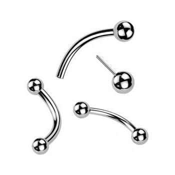Šperky4U PUSH IN piercing k do obočí titan TIT1375-1212