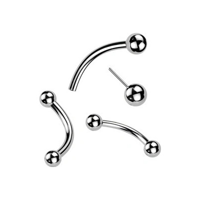 Šperky4U PUSH IN piercing k do obočí titan TIT1375-1212