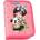 Belmil Ученически несесер Black&White Miia Panda pink - Belmil