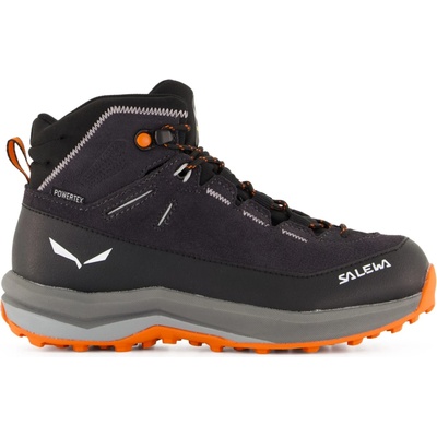 Salewa Детски туристически обувки Salewa Kid's MTN Trainer 2 Mid PTX Walking boots - Onyx / Alloy - размер 36 (EU) (702-2741-0320)