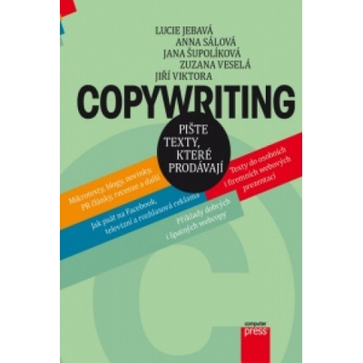 Copywriting - Anna Sálová, Zuzana Veselá, Jana Šupolíková, Lucie Jebavá...