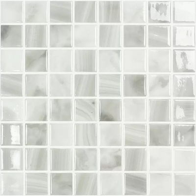 Vidrepur Nature Pearl River mozaika 31,5 x 31,5 x 0,45 cm kostičky 3,8 x 3,8 cm bílošedá lesklá 2m²